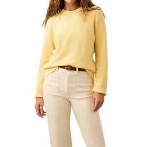 NEW FAHERTY jackson crewneck sweater in sunray